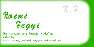 noemi hegyi business card